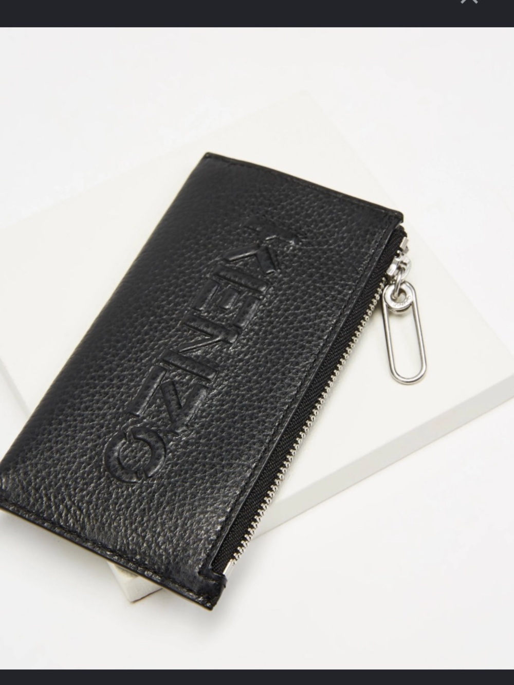 Kenzo leather men’s zip wallet